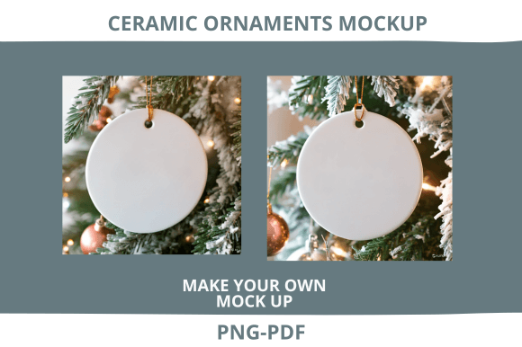 Christmas Ceramic Ornament Mockup: A Festive Design Review