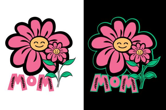 Flowers Mom and Baby: A Heartwarming Embroidery Design