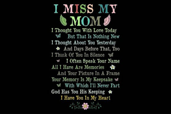 Miss My Mom, My Angel in Heaven Poem