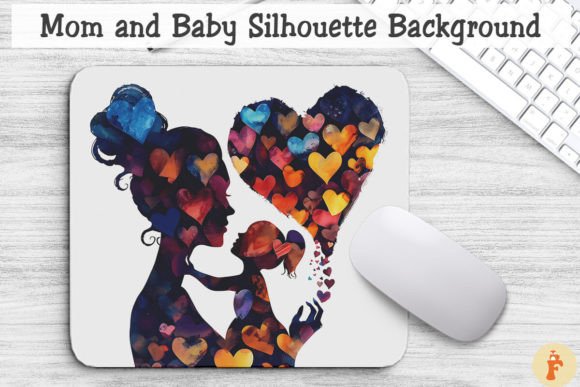 Mom and Baby Silhouette: A Heartfelt Embroidery Choice