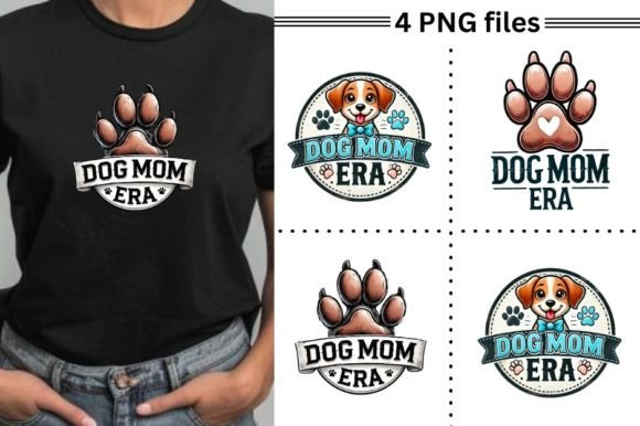 Retro Dog Mom Era PNG for Mother's Day