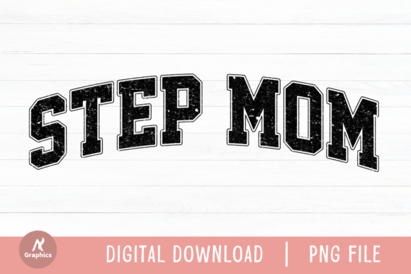 Step Mom Retro Varsity PNG: A Versatile Design